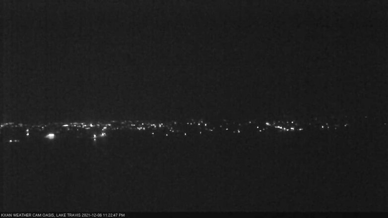 Lake Travis webcam, December 6, 2021 11:25 PM CT
