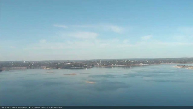 Lake Travis webcam, December 7, 2021 9:45 AM CT
