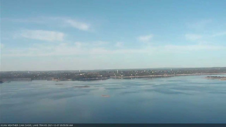 Lake Travis webcam, December 7, 2021 10:00 AM CT
