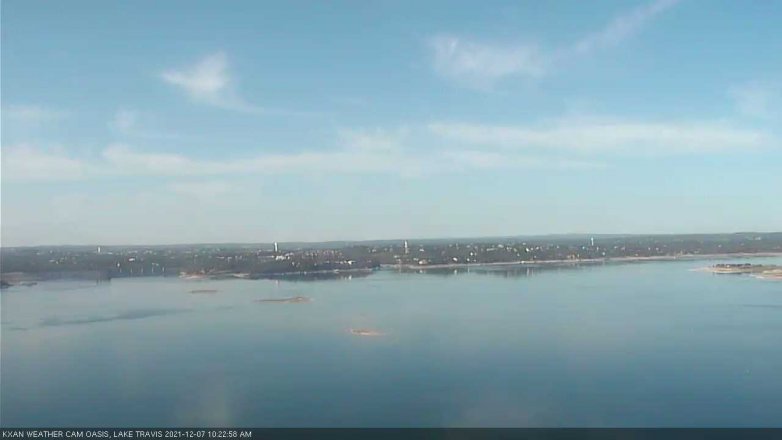 Lake Travis webcam, December 7, 2021 10:25 AM CT