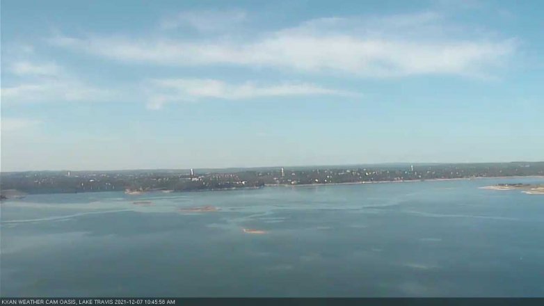Lake Travis webcam, December 7, 2021 10:45 AM CT