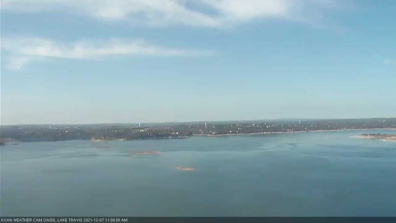Lake Travis webcam, December 7, 2021 11:00 AM CT