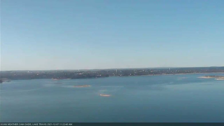 Lake Travis webcam, December 7, 2021 11:25 AM CT
