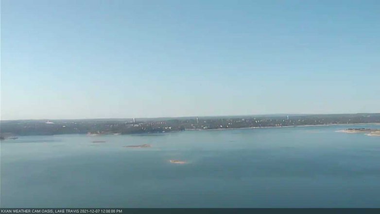 Lake Travis webcam, December 7, 2021 12:00 PM CT