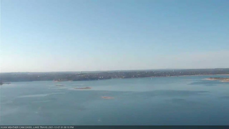 Lake Travis webcam, December 7, 2021 1:00 PM CT