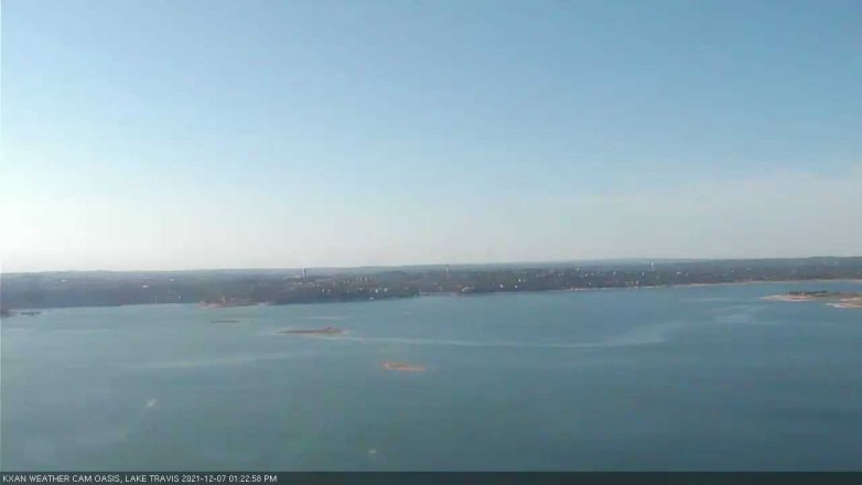 Lake Travis webcam, December 7, 2021 1:25 PM CT