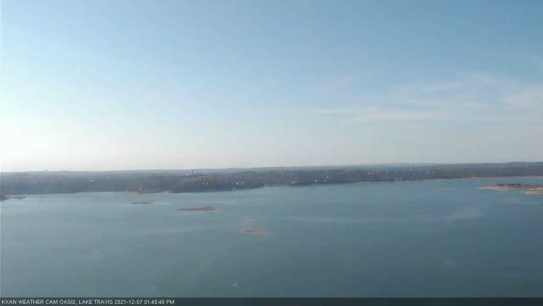 Lake Travis webcam, December 7, 2021 1:45 PM CT