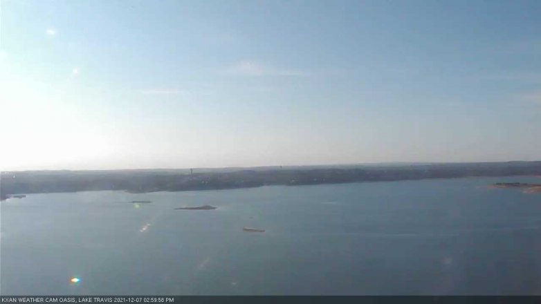 Lake Travis webcam, December 7, 2021 3:00 PM CT