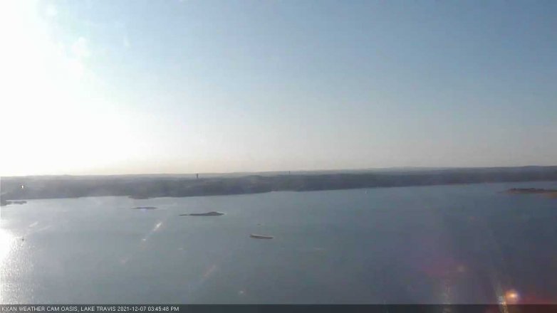 Lake Travis webcam, December 7, 2021 3:45 PM CT