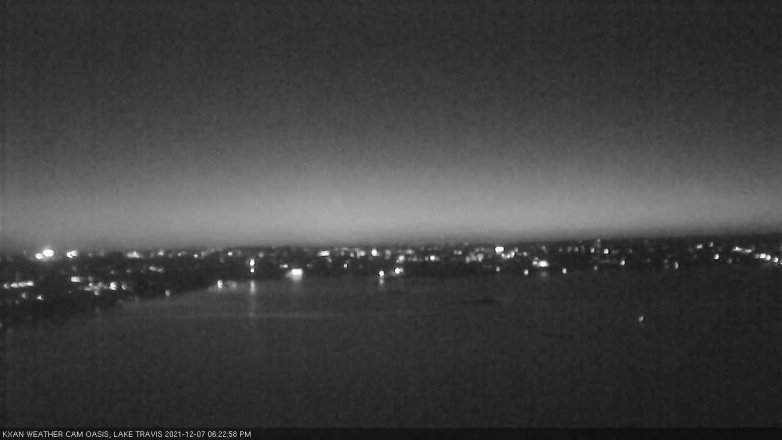 Lake Travis webcam, December 7, 2021 6:25 PM CT