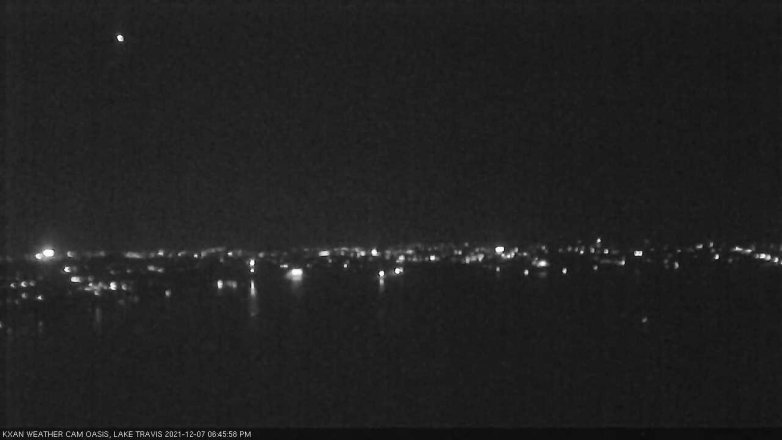 Lake Travis webcam, December 7, 2021 6:45 PM CT