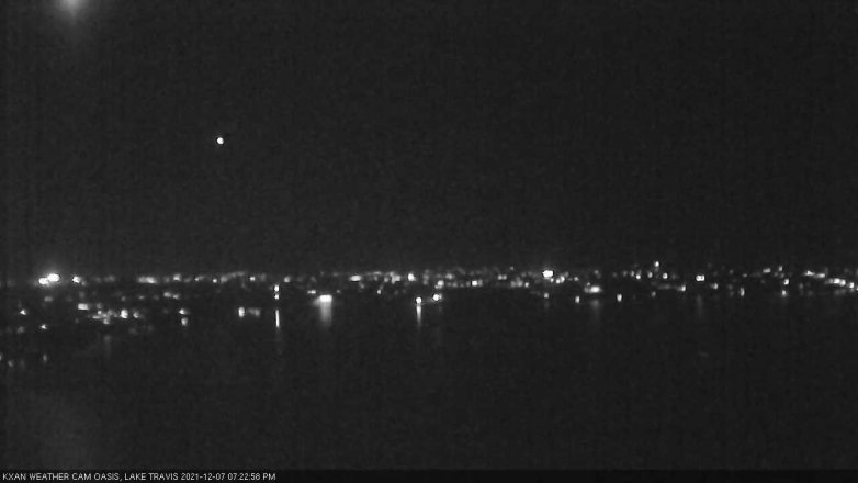 Lake Travis webcam, December 7, 2021 7:25 PM CT