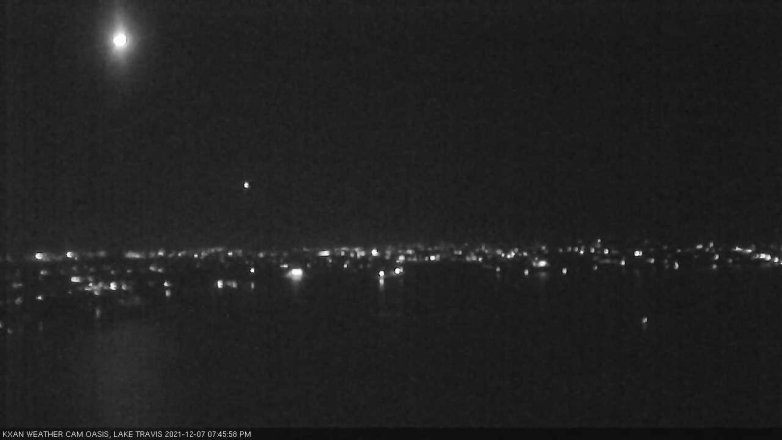 Lake Travis webcam, December 7, 2021 7:45 PM CT