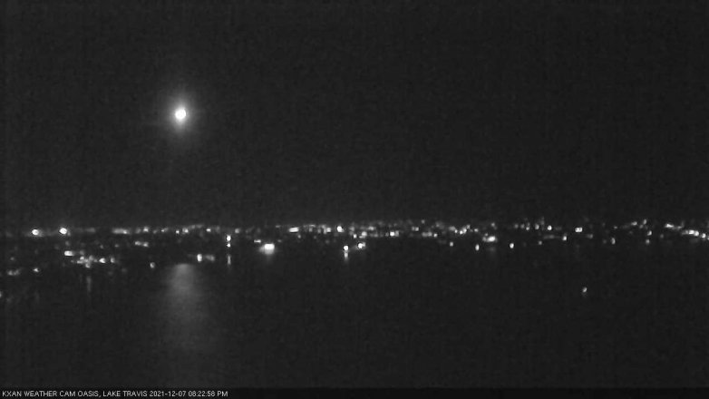 Lake Travis webcam, December 7, 2021 8:25 PM CT