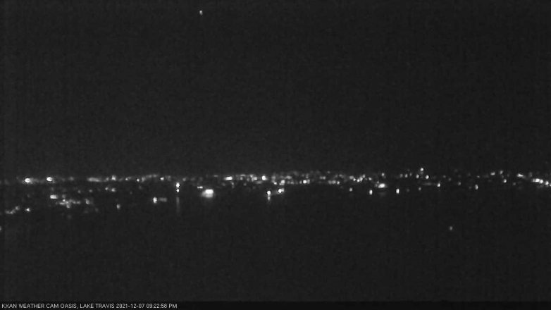 Lake Travis webcam, December 7, 2021 9:25 PM CT