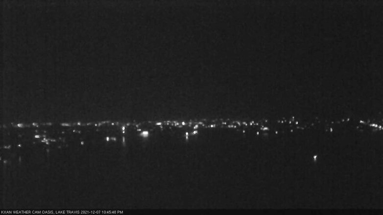 Lake Travis webcam, December 7, 2021 10:45 PM CT