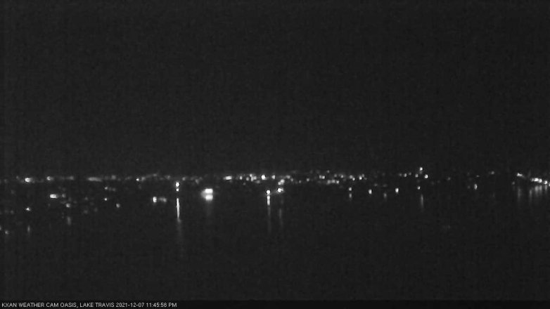 Lake Travis webcam, December 7, 2021 11:45 PM CT