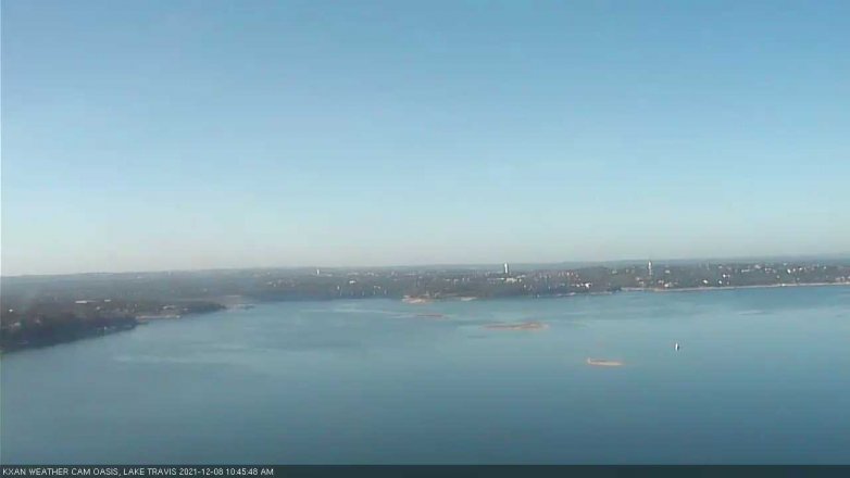 Lake Travis webcam, December 8, 2021 10:45 AM CT