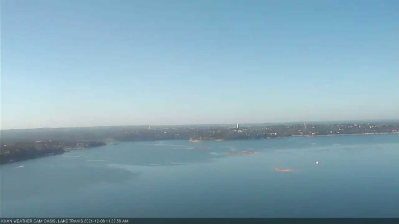 Lake Travis webcam, December 8, 2021 11:25 AM CT