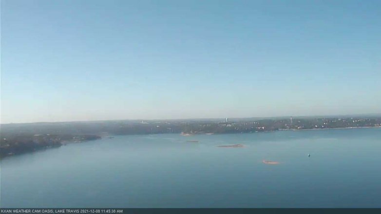 Lake Travis webcam, December 8, 2021 11:45 AM CT