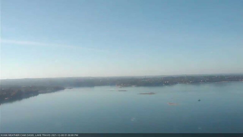 Lake Travis webcam, December 8, 2021 1:00 PM CT