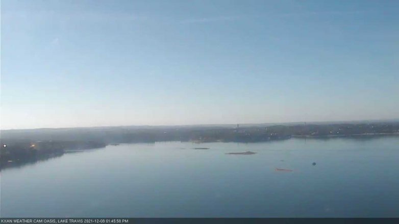 Lake Travis webcam, December 8, 2021 1:45 PM CT