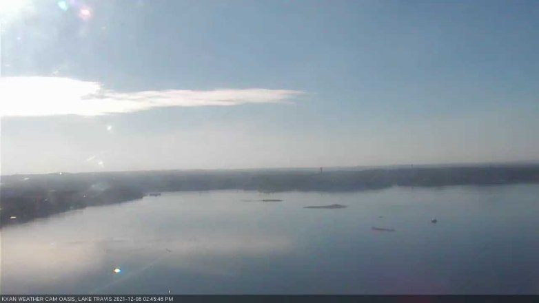 Lake Travis webcam, December 8, 2021 2:45 PM CT