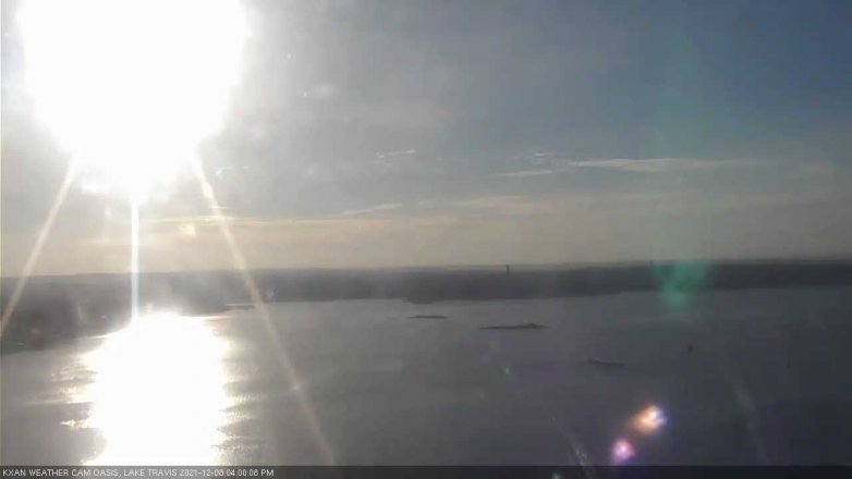 Lake Travis webcam, December 8, 2021 4:00 PM CT