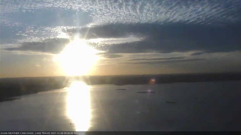 Lake Travis webcam, December 8, 2021 5:00 PM CT