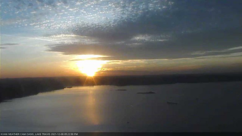 Lake Travis webcam, December 8, 2021 5:25 PM CT