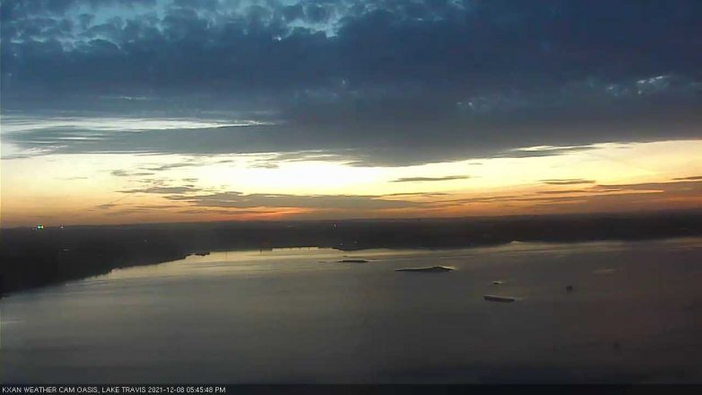 Lake Travis webcam, December 8, 2021 5:45 PM CT