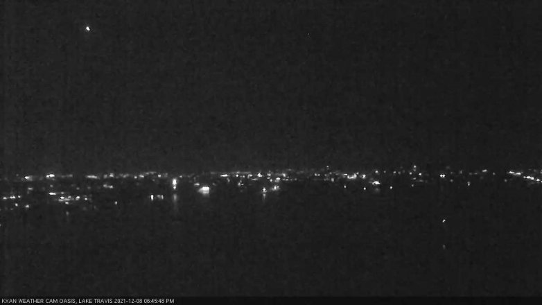 Lake Travis webcam, December 8, 2021 6:45 PM CT