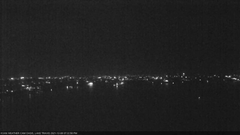 Lake Travis webcam, December 8, 2021 7:25 PM CT