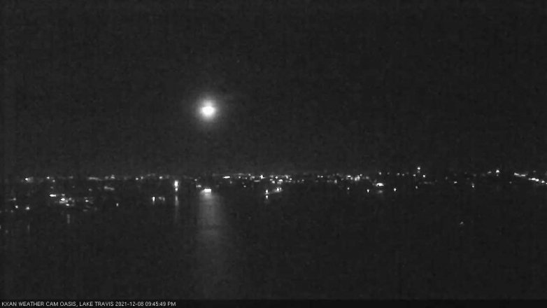 Lake Travis webcam, December 8, 2021 9:45 PM CT