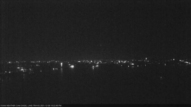 Lake Travis webcam, December 8, 2021 10:25 PM CT