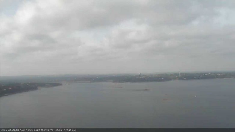 Lake Travis webcam, December 9, 2021 10:25 AM CT