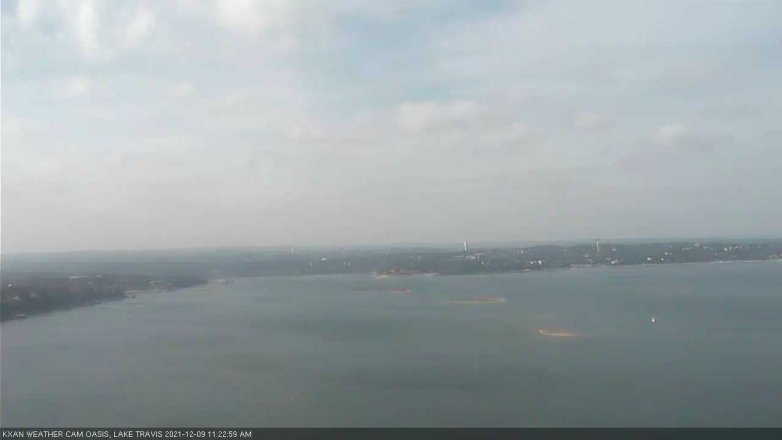 Lake Travis webcam, December 9, 2021 11:25 AM CT