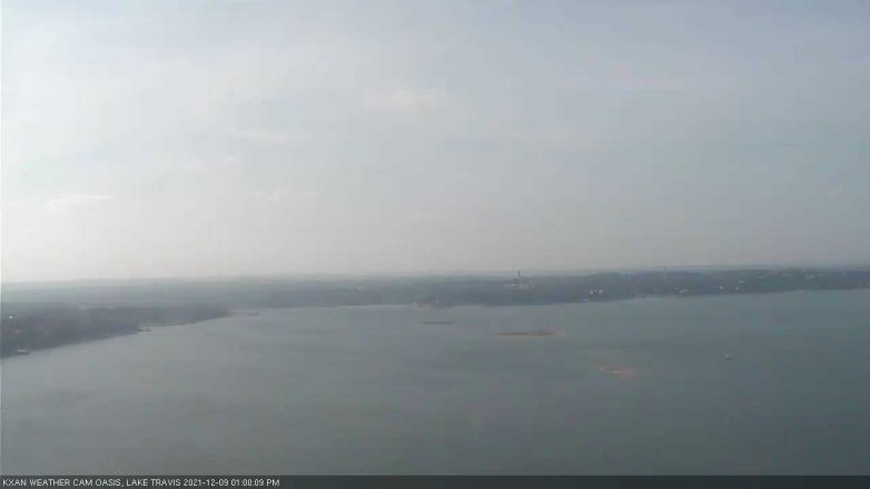 Lake Travis webcam, December 9, 2021 1:00 PM CT