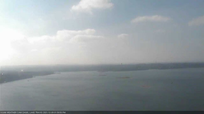 Lake Travis webcam, December 9, 2021 2:00 PM CT