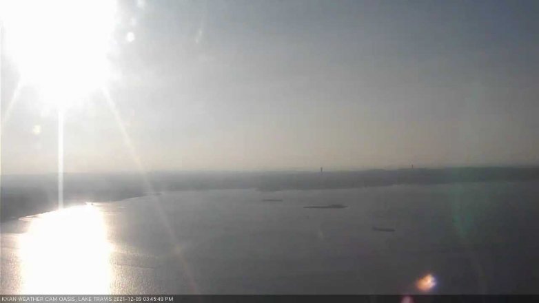 Lake Travis webcam, December 9, 2021 3:45 PM CT