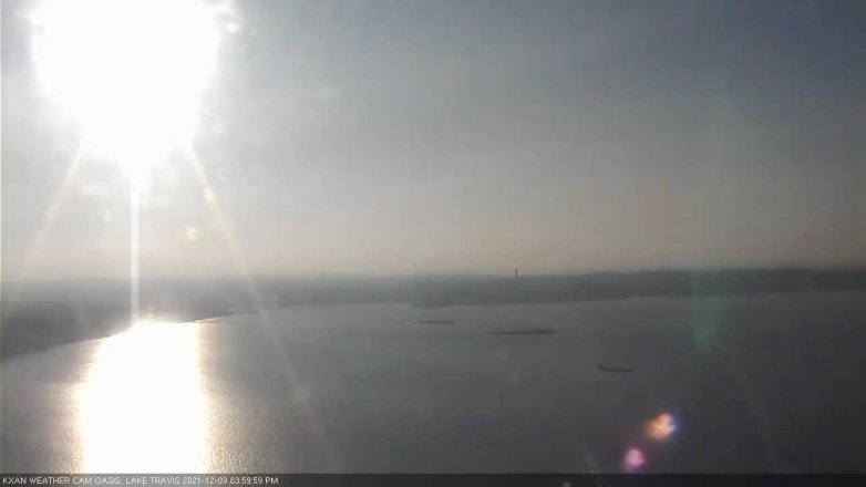 Lake Travis webcam, December 9, 2021 4:00 PM CT