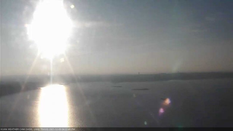 Lake Travis webcam, December 9, 2021 4:25 PM CT