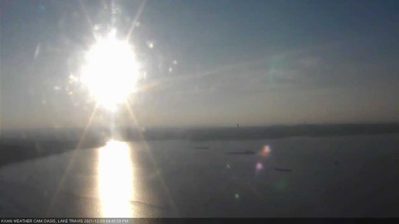 Lake Travis webcam, December 9, 2021 4:45 PM CT