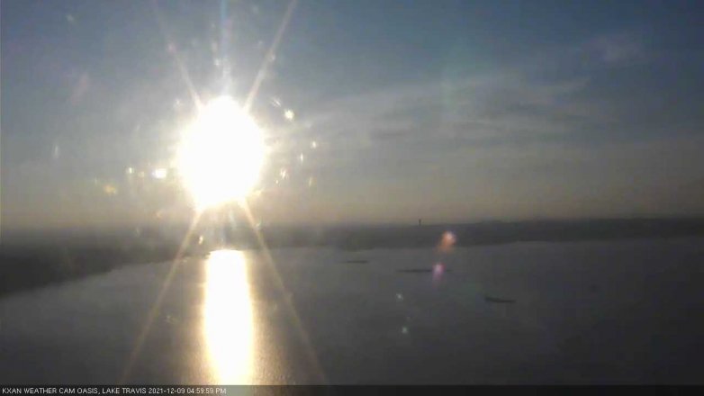 Lake Travis webcam, December 9, 2021 5:00 PM CT
