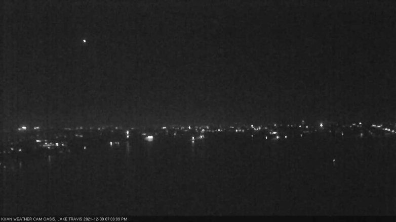 Lake Travis webcam, December 9, 2021 7:00 PM CT