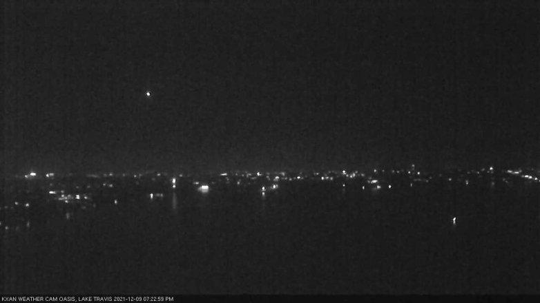 Lake Travis webcam, December 9, 2021 7:25 PM CT