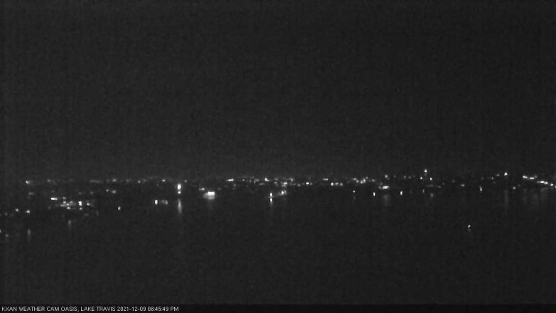 Lake Travis webcam, December 9, 2021 8:45 PM CT
