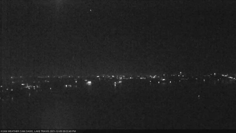 Lake Travis webcam, December 9, 2021 9:25 PM CT