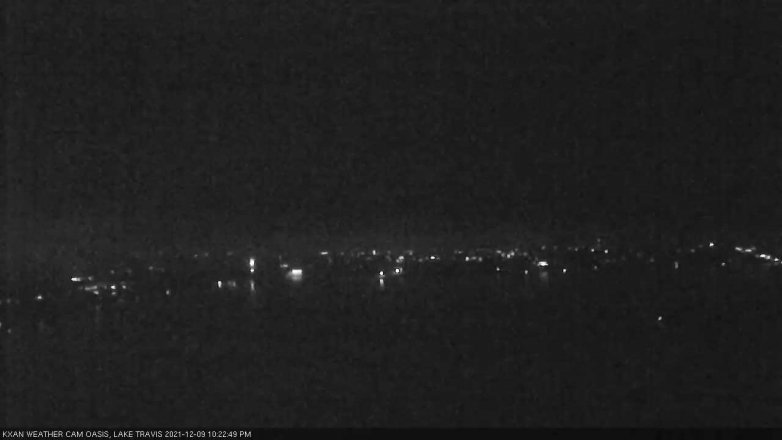 Lake Travis webcam, December 9, 2021 10:25 PM CT