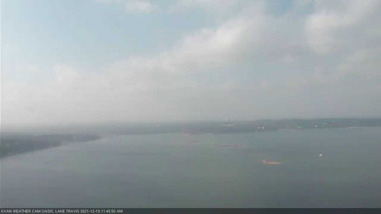 Lake Travis webcam, December 10, 2021 11:45 AM CT